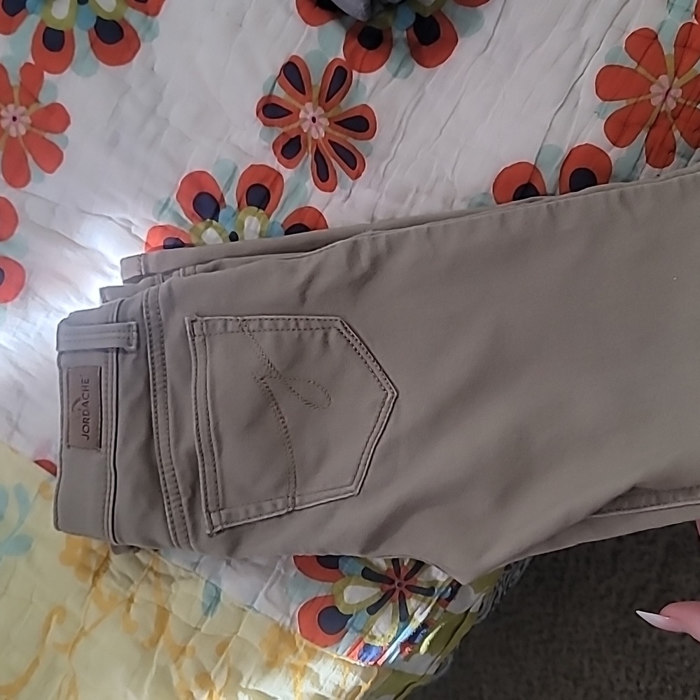 Girls khaki color jordache jeans size 8